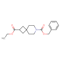 Chemical structure of 7-benzyl 2-ethyl 7-azaspiro[3.5]nonane-2,7-dicarboxylate - CSSB00039026934