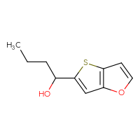 Chemical structure of 1-{thieno[3,2-b]furan-5-yl}butan-1-ol - CSSB21246486619