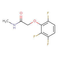 Chemical structure of N-methyl-2-(2,3,6-trifluorophenoxy)acetamide - CSSB14987397007