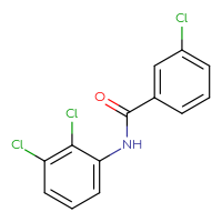 Chemical structure of 3-chloro-N-(2,3-dichlorophenyl)benzamide - CSSB00102602897
