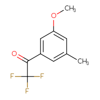 Chemical structure of 2,2,2-trifluoro-1-(3-methoxy-5-methylphenyl)ethan-1-one - CSSB02135355910