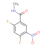 Chemical structure of 2,4-difluoro-N-methyl-5-nitrobenzamide - CSSB00012026079