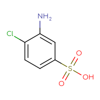 Chemical structure of 3-amino-4-chlorobenzene-1-sulfonic acid - CSSB00000036347