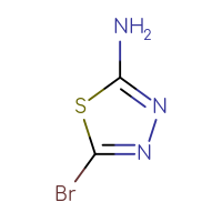 Chemical structure of 5-bromo-1,3,4-thiadiazol-2-amine - CSSB00000738278