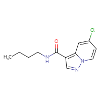 Chemical structure of N-butyl-5-chloropyrazolo[1,5-a]pyridine-3-carboxamide - CSSB21531606792