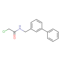 Chemical structure of N-({[1,1'-biphenyl]-3-yl}methyl)-2-chloroacetamide - CSSB02313070195