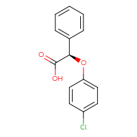 Chemical structure of (2R)-2-(4-chlorophenoxy)-2-phenylacetic acid - CSSB20591798000