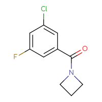 Chemical structure of 1-(3-chloro-5-fluorobenzoyl)azetidine - CSSB00027596985