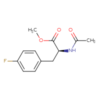 Chemical structure of methyl (2S)-2-acetamido-3-(4-fluorophenyl)propanoate - CSSB00103398942