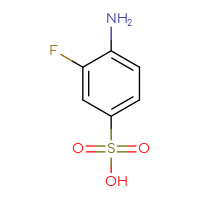 Chemical structure of 4-amino-3-fluorobenzene-1-sulfonic acid - CSSB00009958670