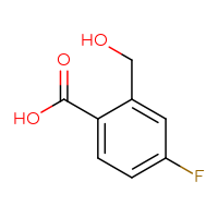 Chemical structure of 4-fluoro-2-(hydroxymethyl)benzoic acid - CSSB00013035055