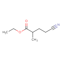 Chemical structure of ethyl 4-cyano-2-methylbutanoate - CSSB00000718845