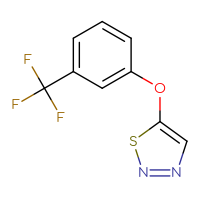 Chemical structure of 5-[3-(trifluoromethyl)phenoxy]-1,2,3-thiadiazole - CSSB00009994707