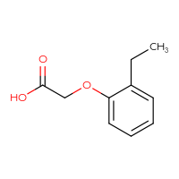 Chemical structure of 2-(2-ethylphenoxy)acetic acid - CSSB00000182566