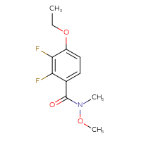 Chemical structure of 4-ethoxy-2,3-difluoro-N-methoxy-N-methylbenzamide - CSSB06856233493