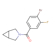Chemical structure of 3-(4-bromo-3-fluorobenzoyl)-3-azabicyclo[3.1.0]hexane - CSSB00016717386