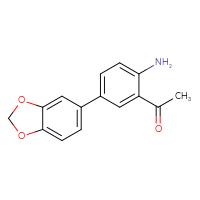 Chemical structure of 1-[2-amino-5-(2H-1,3-benzodioxol-5-yl)phenyl]ethan-1-one - CSSB05095784556
