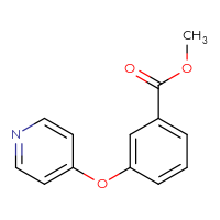 Chemical structure of methyl 3-(pyridin-4-yloxy)benzoate - CSSB03560425586
