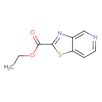Chemical structure of ethyl [1,3]thiazolo[4,5-c]pyridine-2-carboxylate - CSSB00000729948