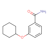 Chemical structure of 3-(cyclohexyloxy)benzamide - CSSB00133144911