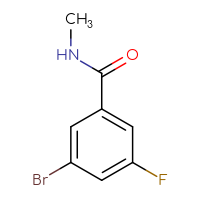 Chemical structure of 3-bromo-5-fluoro-N-methylbenzamide - CSSB00011295653