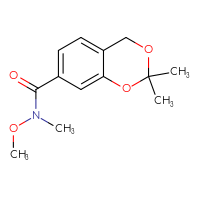 Chemical structure of N-methoxy-N,2,2-trimethyl-2,4-dihydro-1,3-benzodioxine-7-carboxamide - CSSB03885697248