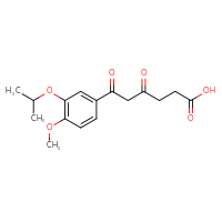 Chemical structure of 6-[4-methoxy-3-(propan-2-yloxy)phenyl]-4,6-dioxohexanoic acid - CSSB21432480014