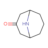 Chemical structure of 9-azabicyclo[3.3.1]nonan-3-one - CSSB00000058689