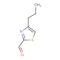 Chemical structure of 4-propyl-1,3-thiazole-2-carbaldehyde - CSSB00000719370