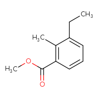 Chemical structure of methyl 3-ethyl-2-methylbenzoate - CSSB00010879021