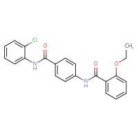 Chemical structure of N-{4-[(2-chlorophenyl)carbamoyl]phenyl}-2-ethoxybenzamide - CSSB00121650646