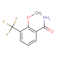 Chemical structure of 2-methoxy-3-(trifluoromethyl)benzamide - CSSB00000061459
