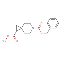 Chemical structure of 6-benzyl 1-methyl 6-azaspiro[2.5]octane-1,6-dicarboxylate - CSSB00116381473
