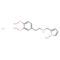 Chemical structure of [2-(3,4-dimethoxyphenyl)ethyl][(1-methyl-1H-pyrrol-2-yl)methyl]amine hydrochloride - CSSB00025755722