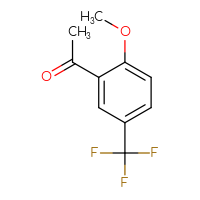 Chemical structure of 1-[2-methoxy-5-(trifluoromethyl)phenyl]ethan-1-one - CSSB00000061537