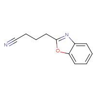 Chemical structure of 4-(1,3-benzoxazol-2-yl)butanenitrile - CSSB20564131775