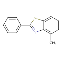 Chemical structure of 4-methyl-2-phenyl-1,3-benzothiazole - CSSB00009993980