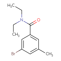 Chemical structure of 3-bromo-N,N-diethyl-5-methylbenzamide - CSSB00013420003