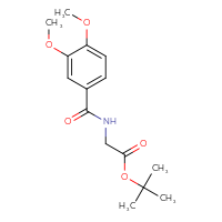 Chemical structure of tert-butyl 2-[(3,4-dimethoxyphenyl)formamido]acetate - CSSB00104301662