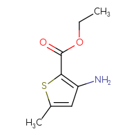 Chemical structure of ethyl 3-amino-5-methylthiophene-2-carboxylate - CSSB00009976713