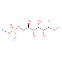 Chemical structure of sodium (2R,3S,4R,5R)-6-{[bis(sodiooxy)phosphoryl]oxy}-2,3,4,5-tetrahydroxyhexanoate - CSSB02515447058