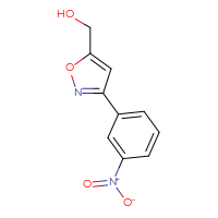 Chemical structure of [3-(3-nitrophenyl)-1,2-oxazol-5-yl]methanol - CSSB00010244345