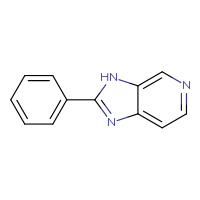 Chemical structure of 2-phenyl-3H-imidazo[4,5-c]pyridine - CSSB00000187261