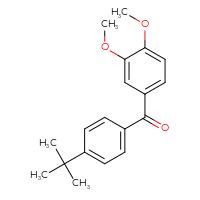 Chemical structure of (4-tert-butylphenyl)(3,4-dimethoxyphenyl)methanone - CSSB00020568823