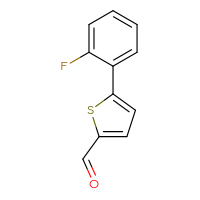 Chemical structure of 5-(2-fluorophenyl)thiophene-2-carbaldehyde - CSSB00000736411