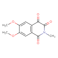 Chemical structure of 6,7-dimethoxy-2-methyl-1,2,3,4-tetrahydroisoquinoline-1,3,4-trione - CSSB00160363671