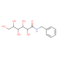 Chemical structure of N-benzyl-2,3,4,5,6-pentahydroxyhexanamide - CSSB00009995295