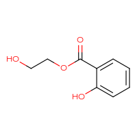 Chemical structure of 2-hydroxyethyl 2-hydroxybenzoate - CSSB00000229999