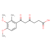 Chemical structure of 6-(3,4-dimethoxy-2-methylphenyl)-4,6-dioxohexanoic acid - CSSB21432453781