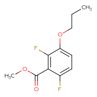 Chemical structure of methyl 2,6-difluoro-3-propoxybenzoate - CSSB03560412319